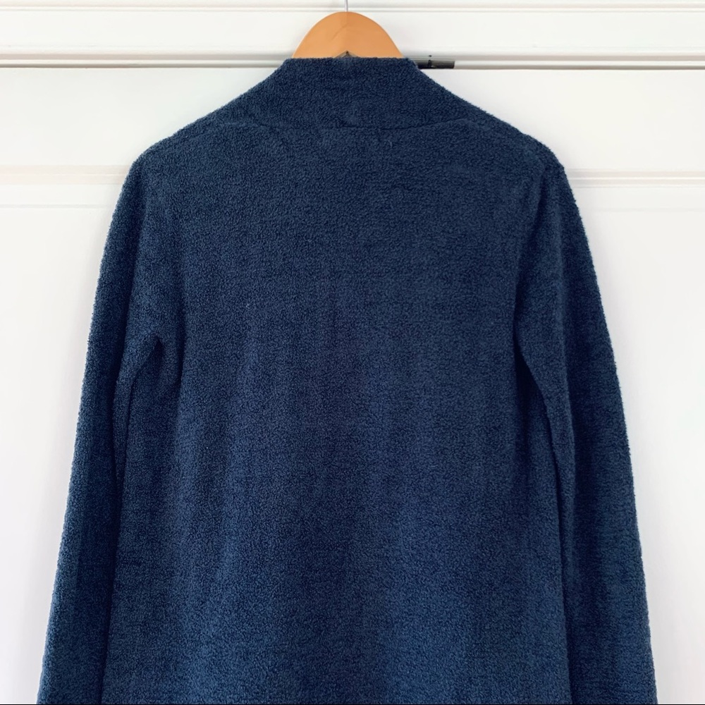 Barefoot Dreams Sweater Island Drape Cardigan Open Front Navy 903 Size XXS / XS - Picture 5 of 8